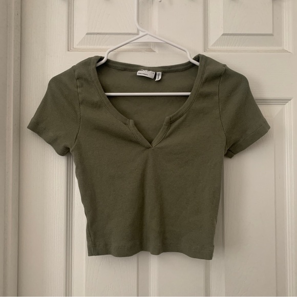 ASOS Tops - ASOS green notch neck top